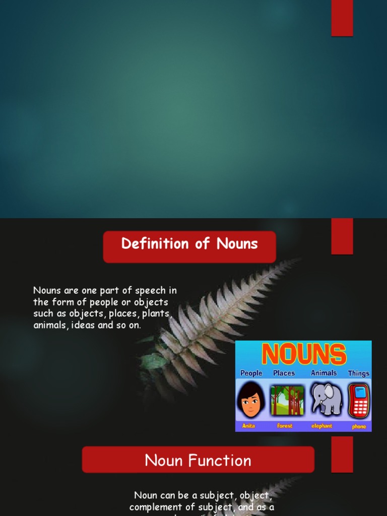 Slide Noun Asli PDF Noun Object (Grammar)