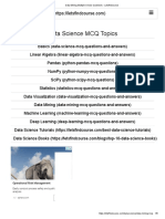 Data Science MCQ Topics: Operational Risk Management
