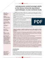 Self-Care Practice and Glycaemic Control Amongst Adults With Diabetes at The Jimma University Specialized Hospital in South-West Ethiopia - A Cross-Sectional Study PDF