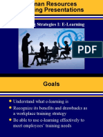 Training Strategies I: E-Learning