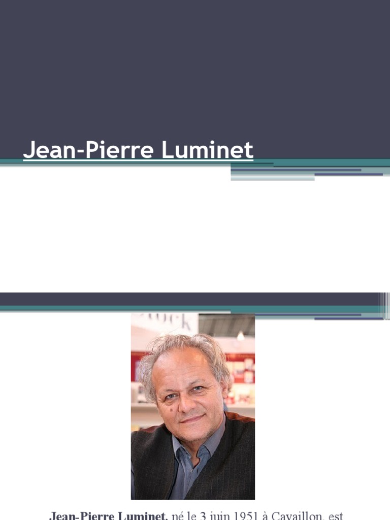 Jean-Pierre Luminet : Astrophysicien et Écrivain | PDF | Sciences et ...