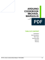Arduino Cookbook Michael Margolis: Table of Content