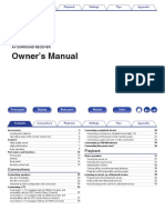 Owner's Manual: AVR-X250BT