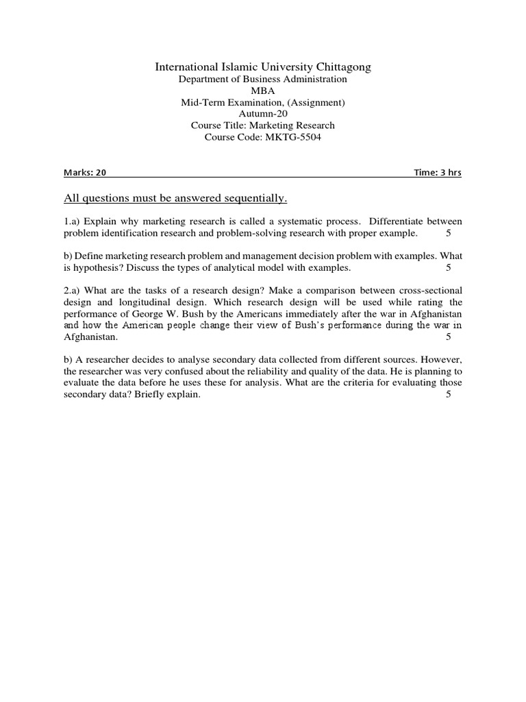 Mid Question PDF | PDF