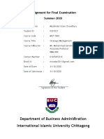 Assignment Cover For Final Examination PDF