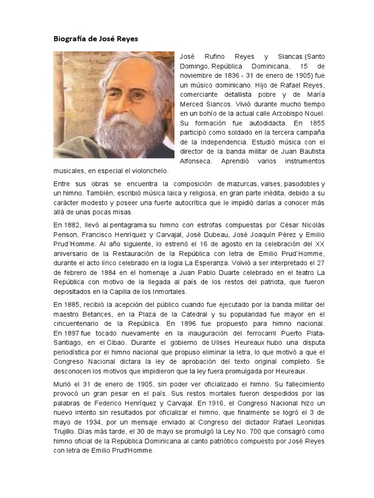 Biografía de Jose Reyes | PDF | Entretenimiento (general)