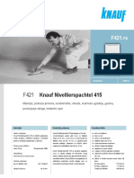 Tehnicki List Knauf Nivellierspachtel F421 2017