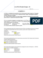 Temi D'esame FISICA II: Prime Prove