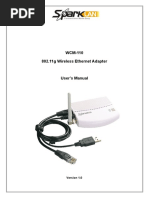 WCM-110 802.11g Wireless Ethernet Adapter