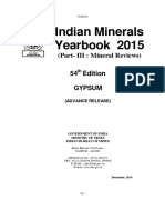 Indian Minerals Yearbook 2015: (Part-III: Mineral Reviews) 54 Edition