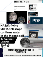NASA's Sofia Discovers Water On Moon