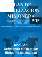 PMM Plan de Movilizacion Misionera Modulo1 PPT Definiendo El Objetivo