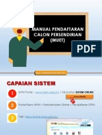 CARA DAFTAR CALON PERSENDIRIAN MUET