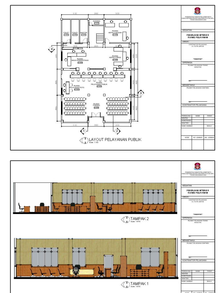 Layout Ruang Pelayanan Publik 2020 | PDF
