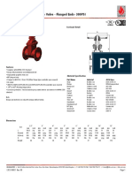Technical Data Sheet: OS&Y Resilient Seated Gate Valve - Flanged Ends-300PSI