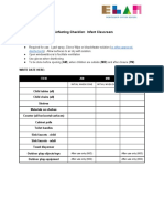 Disinfecting Checklist: Infant Classroom: or Other Approved Disinfectants