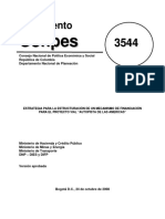 Autopista de las Américas financiamiento estrategia Conpes 3544