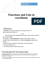 Functions and Line in Coordinate: University of Kirkuk Civil Engineering Department 1 Stage, 1 Semster