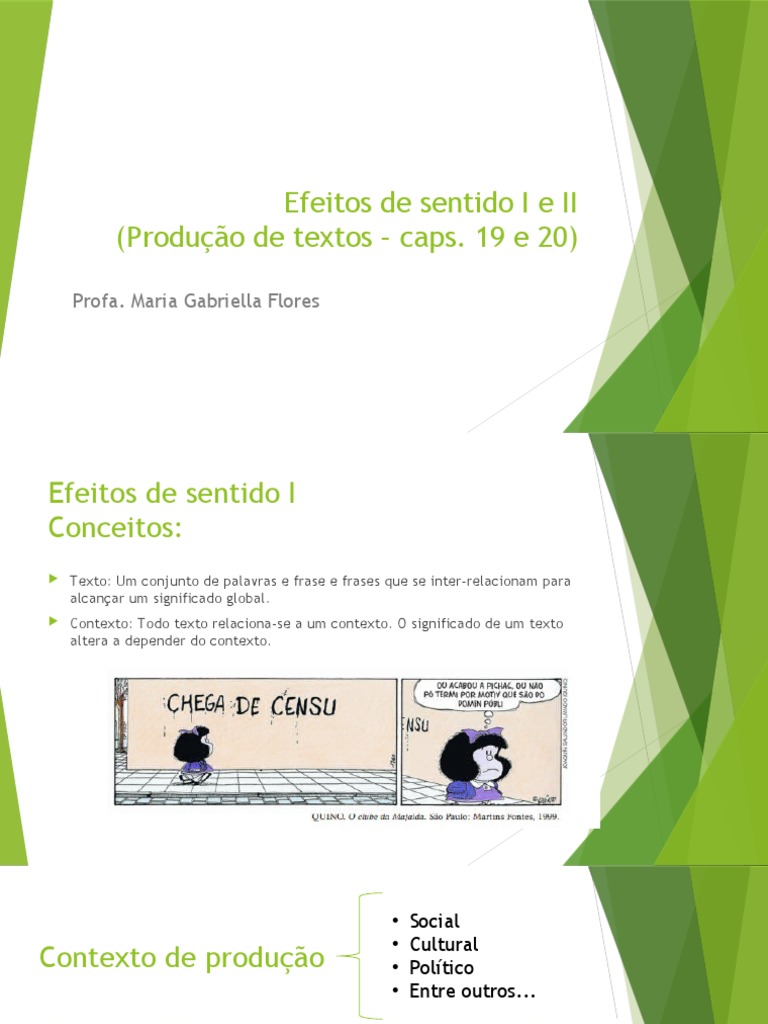 Aula Efeitos de Sentido I e II