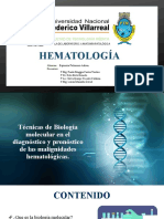 Técnicas de Biología Molecular en El Diagnóstico y Pronóstico de Las Malignidades Hematológicas.