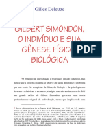 DELEUZE, Gilles. G. Simondon, o indivíduo e sua gênese psicobiológica.pdf