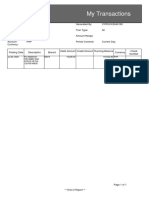 My Transactions PDF PDF
