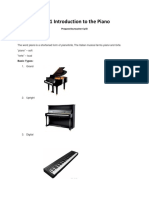 DAY 1 Introduction To The Piano PDF