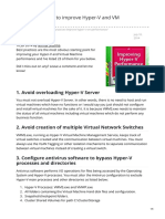 23 Best Practices To Improve Hyper-V and VM Performance