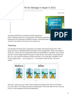 Teaming and MPIO for Storage in Hyper-V 2012