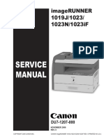 Service Manual: Imagerunner 1019J/1023/ 1023N/1023If