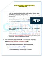 Procedimiento Examen de Ubicacion Adulto Diciembre 2020