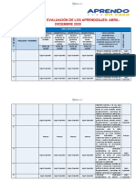 Consolidado de Evaluacion de Matematica