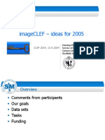 Imageclef - Ideas For 2005: Clef 2004, 15.9.2004