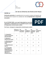 Encuesta Obstrucción Nasal