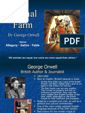 Animal Farm PowerPoint | PDF | Fable | George Orwell