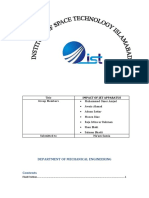 Department of Mechanical Engineering