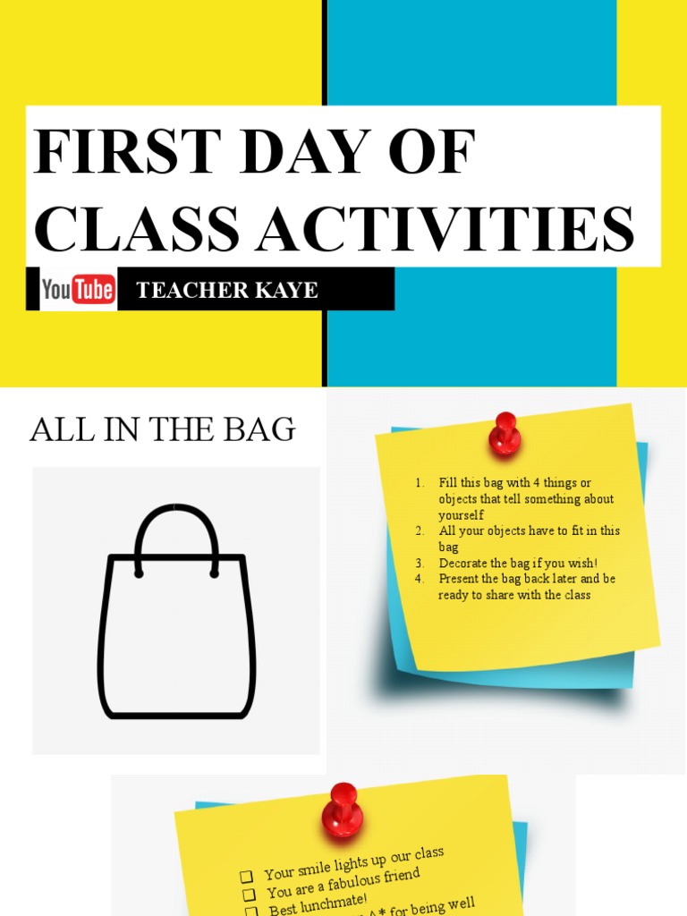 First Day Class Activities for Adults | PDF | Self-Improvement | Wellness