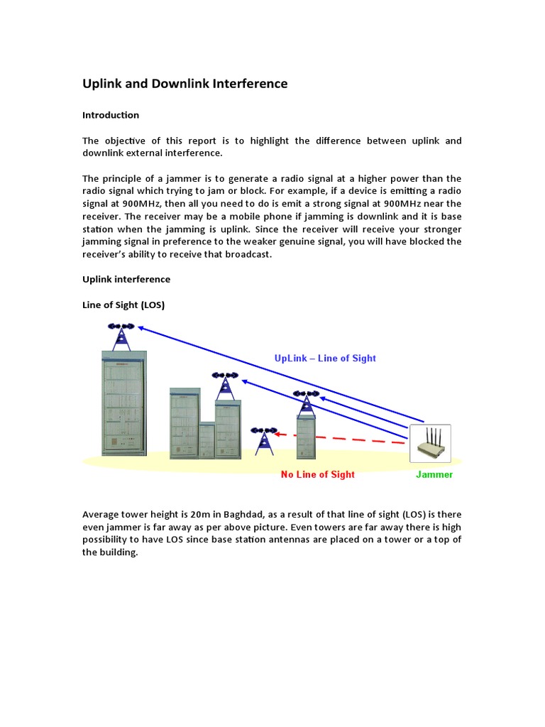 Difference Between Uplink and Downlink Jamming | Download Free PDF ...