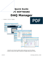 DAQ Manager: Quick Guide PC Software