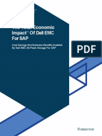 The Total Economic Impact of Dell EMC For Sap