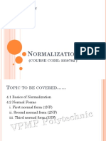 UNIT IV Normalization PDF