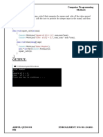 Task No # 01:: Lab 11 Computer Programming Methods