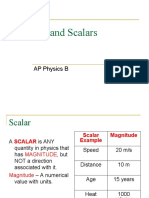 Vectors and Scalars: AP Physics B