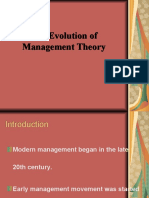 The Evolution of Management Theory The Evolution of Management Theory