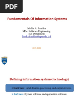 Fundamentals of Information Systems: Media A. Ibrahim MSC: Software Engineering Ise Department