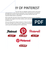 History of Pinterest