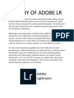 History of Adobe Lightroom