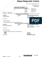 Laboratory Test Report: Test Name Result Biological Reference Interval Fasting Plasma Glucose