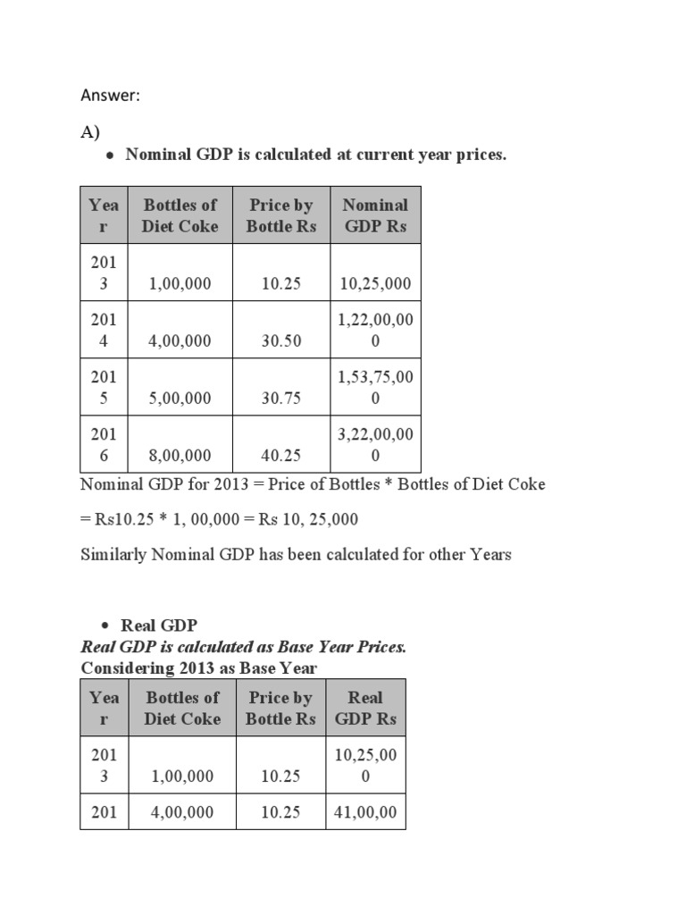 GDP Calculation Methods Explained | PDF | Gross Domestic Product ...