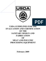 Guidelines For The Evaluation and Certification of The Sanitary Design and Fabrication of Meat and Poultry Processing Equipment PDF